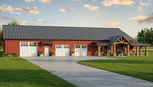 BG-20024 Camden Barndominium House Plan