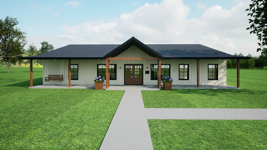 HC-24004 Hastings Barndominium House Plan