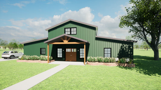 HC-24005 Tuscaloosa Barndominium House Plan