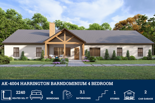 AK-4004 Harrington Barndominium House Plan