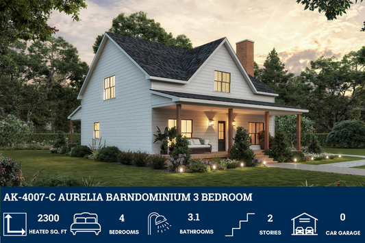 AK-4007-C Aurelia Barndominium House Plan