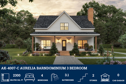 AK-4007-C Aurelia Barndominium House Plan
