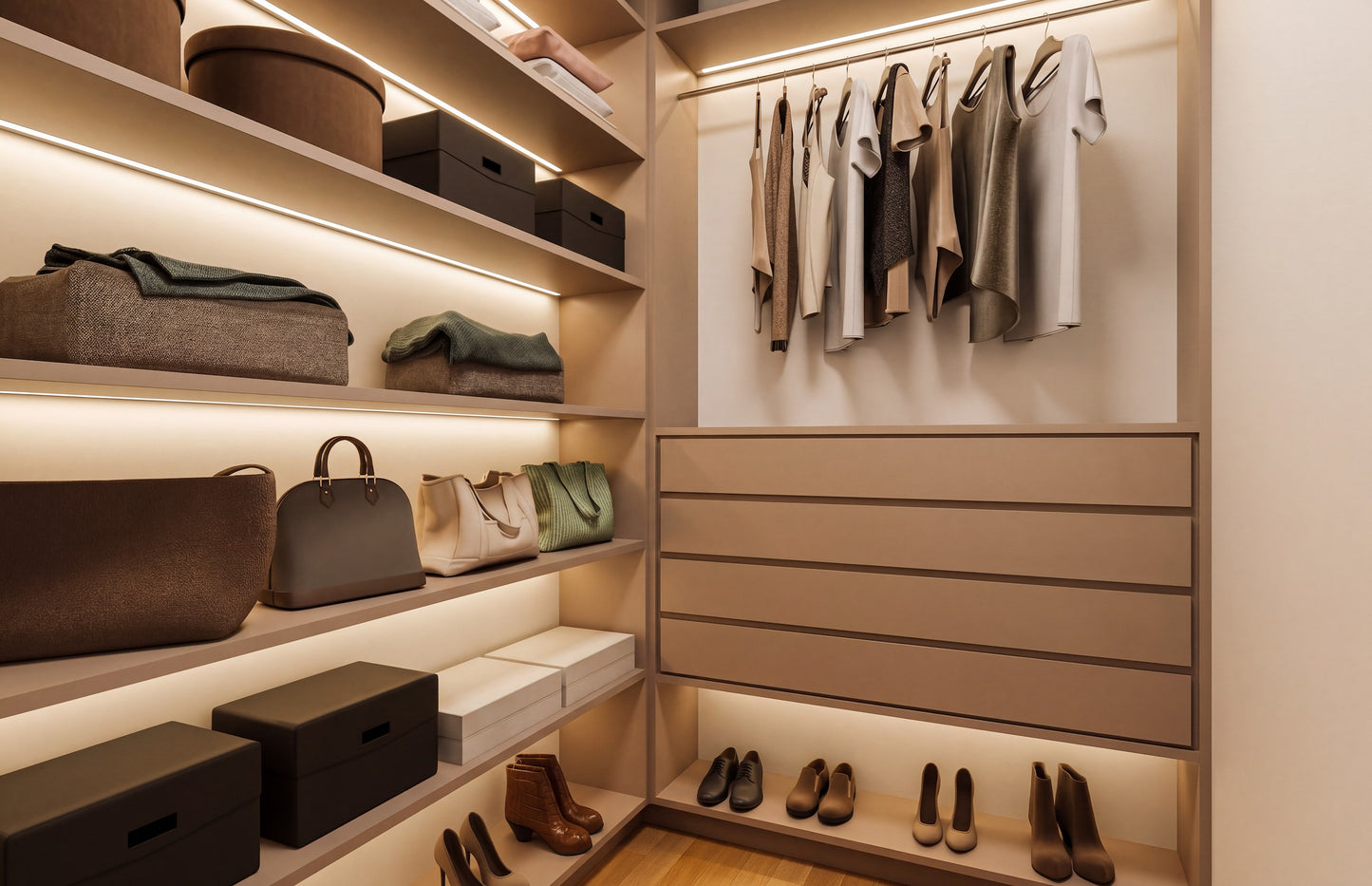 AK-4007-D Dawson walk-in closet