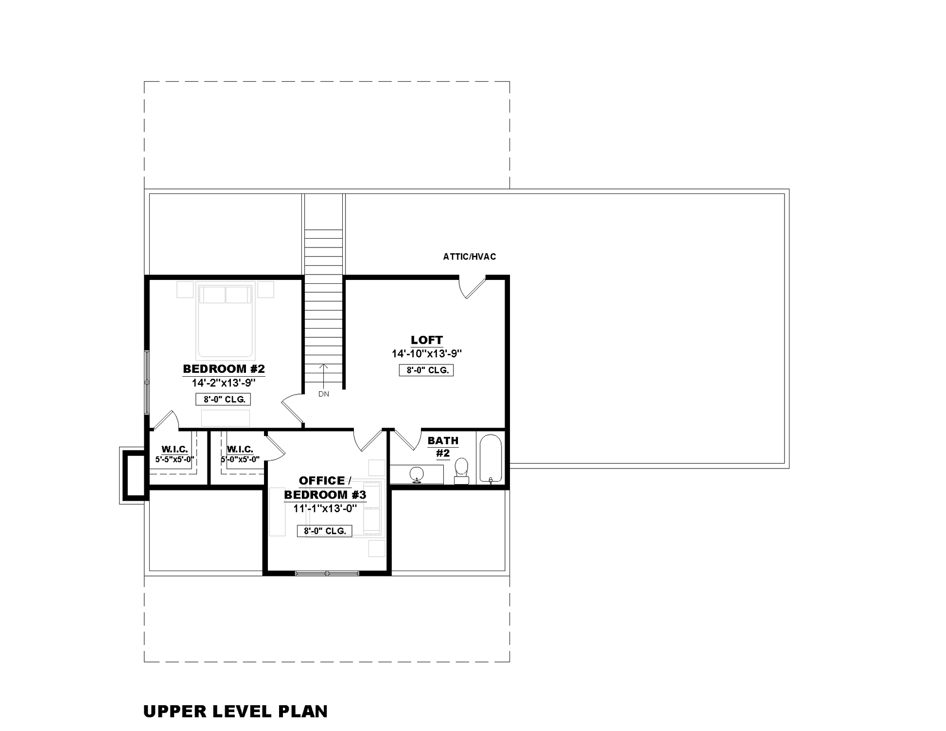 AK-4007-D Dawson upper level floor plan