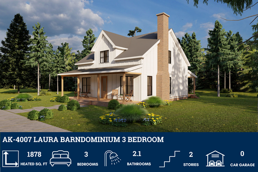 AK-4007 Laura Barndominium House Plan