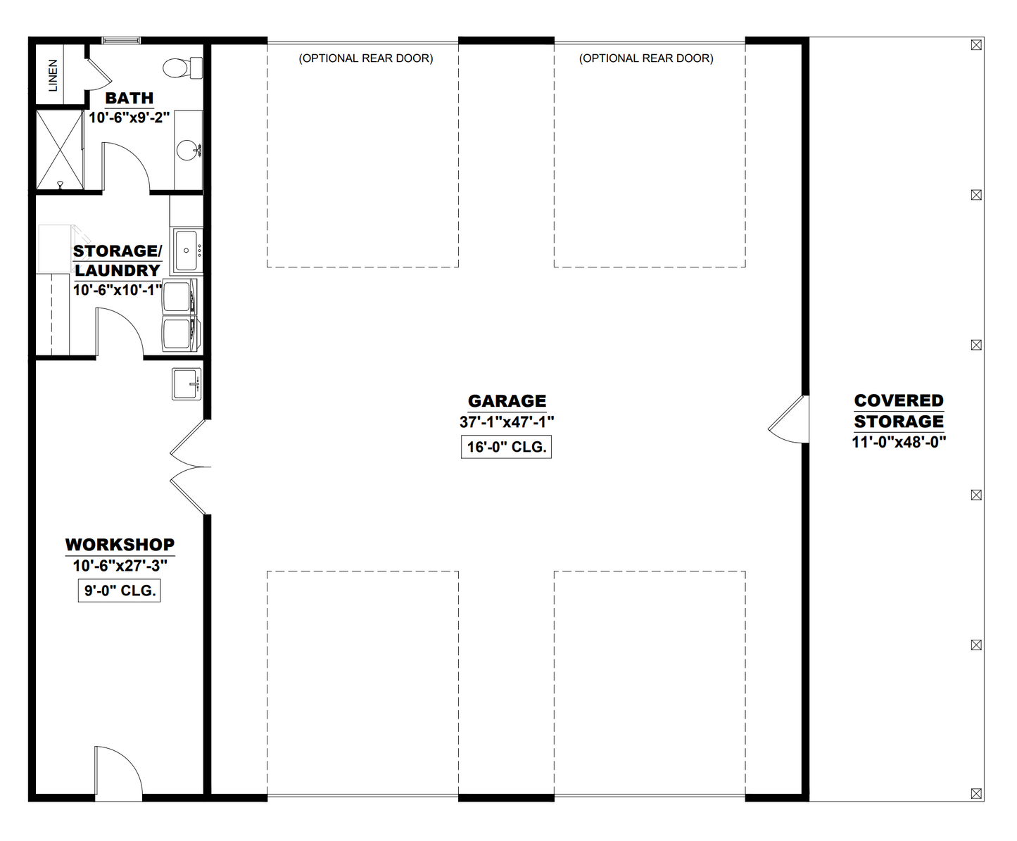 AK-4008 Foxhaven Barndominium House Plan