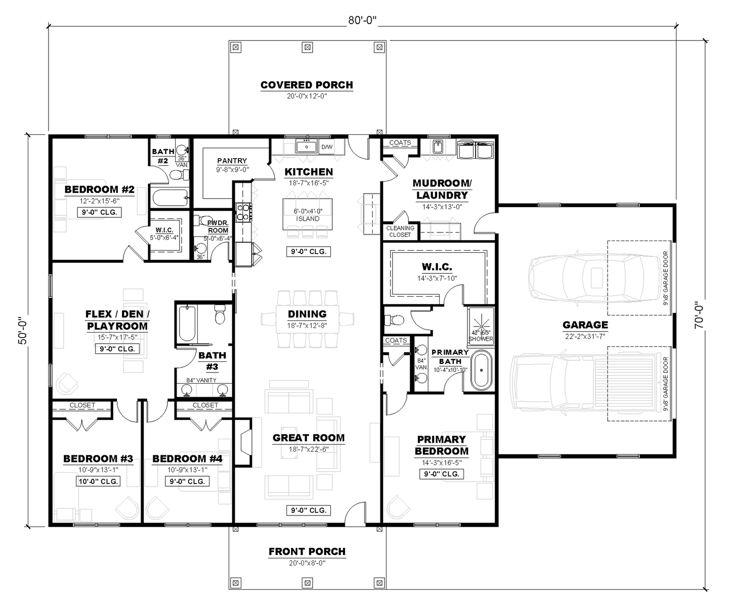 AK-4010-B Doris Barndominium House Plan