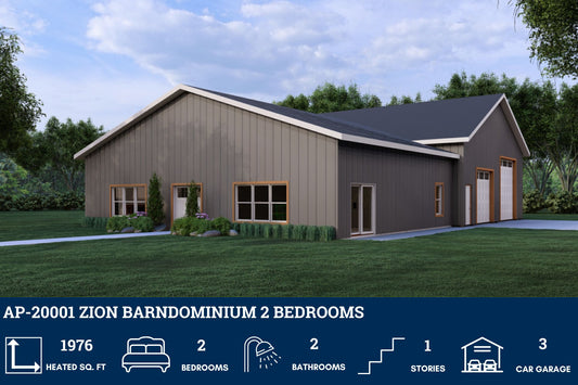 AP-20001 Zion Barndominium House Plan