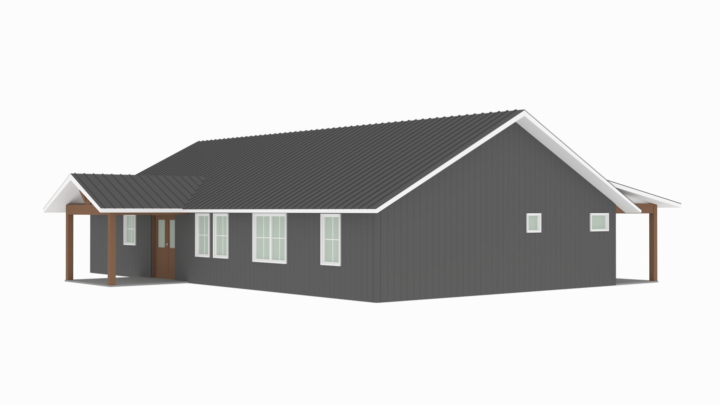 AP-20002-J Jackie Barndominium House Plan