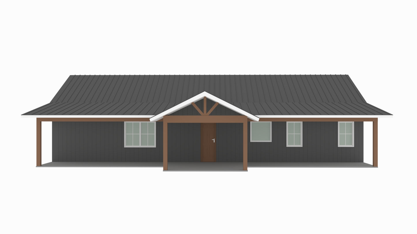 AP-20002-J Jackie Barndominium House Plan