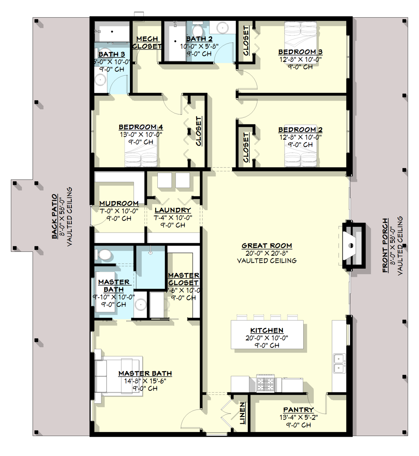 AP-20002 Cottonwood Barndominium House Plan