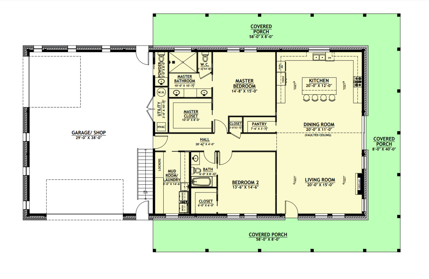 AP-20003 Cody Barndominium House Plan