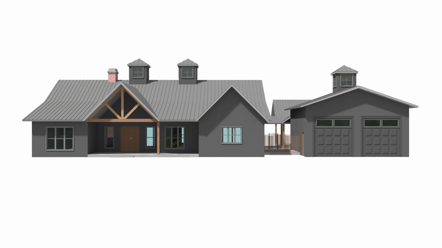 AP-20004 Hoffman Barndominium House Plan