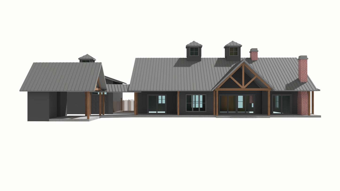 AP-20004 Hoffman Barndominium House Plan