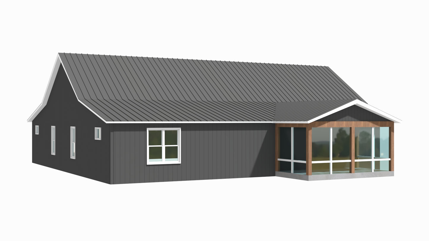 AP-20005 Missy Barndominium House Plan