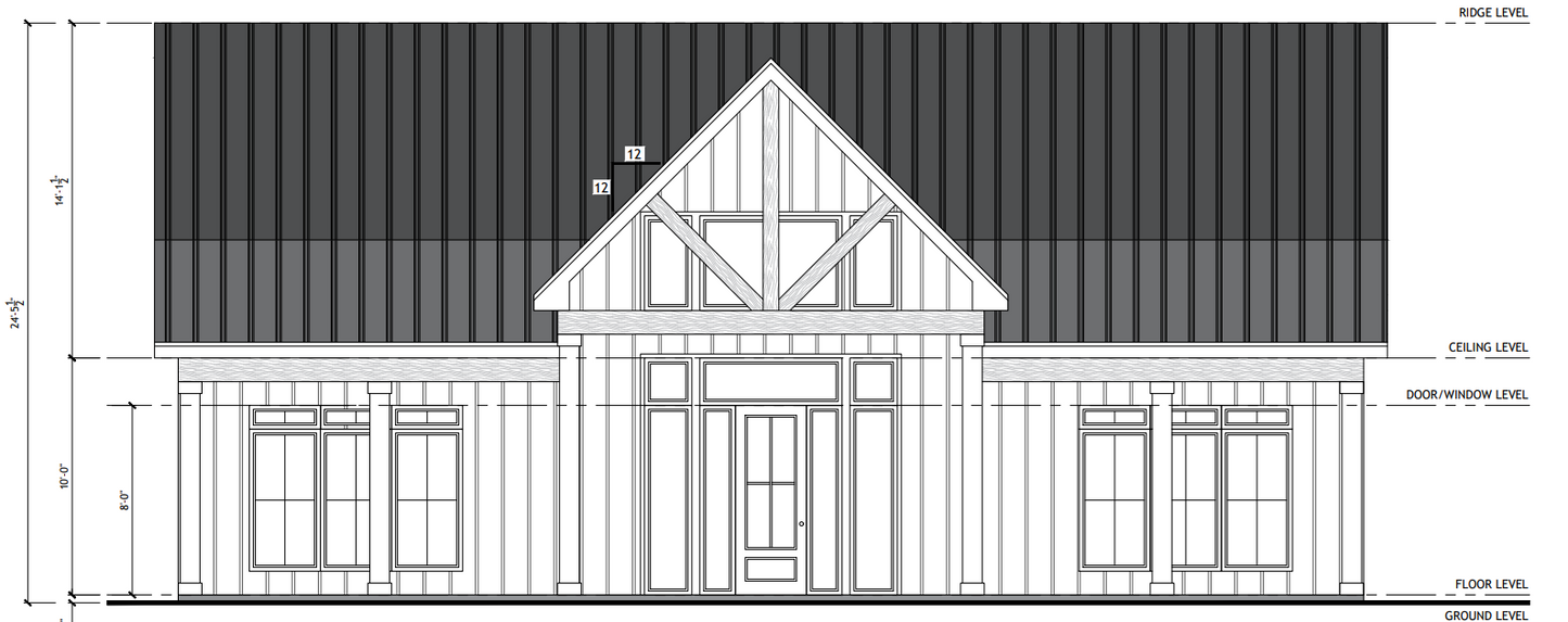 BCO-40001-R Eden Barndominium House Plan