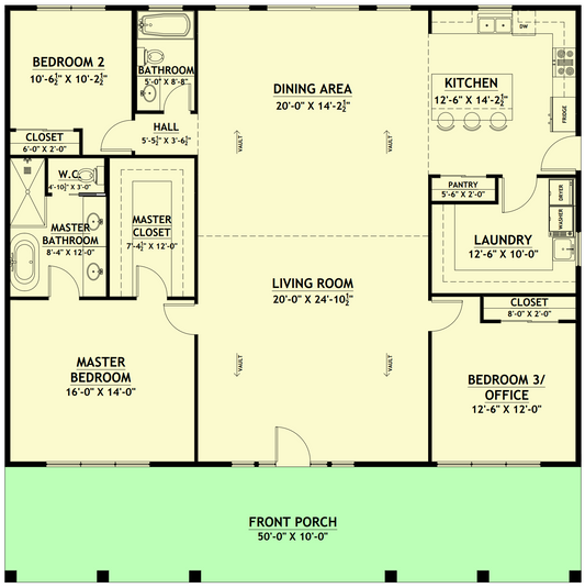 BCO-40001 Daxton Barndominium House Plan