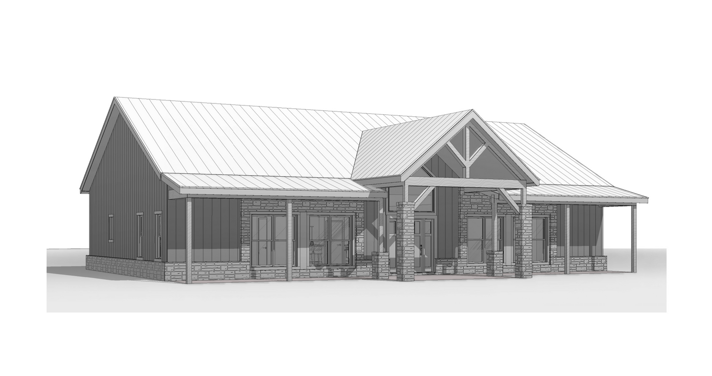 BCO-40002-M Marie Barndominium House Plan