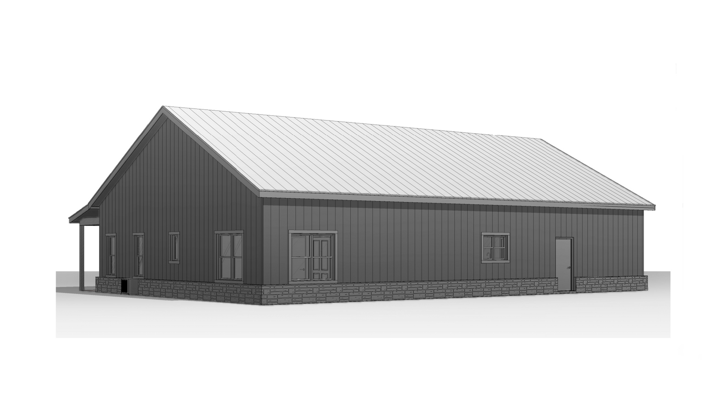 BCO-40002-M Marie Barndominium House Plan