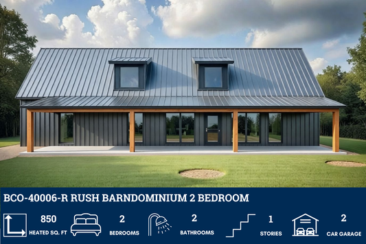 BCO-40006-R Rush Barndominium House Plan