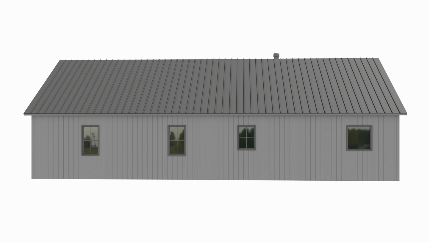 BCO-40006-W Wayne Barndominium House Plan