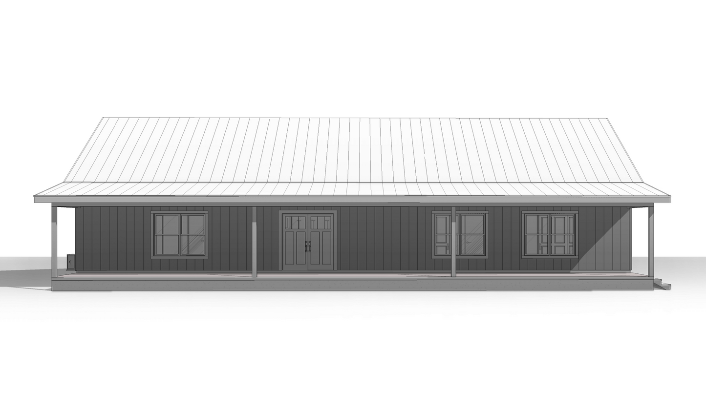 BCO-40007-K Kenneth Barndominium House Plan