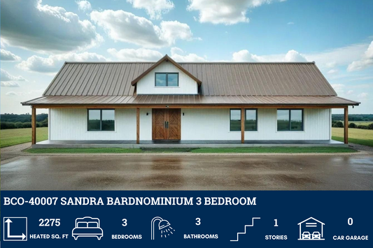 BCO-40007 Sandra Barndominium House Plan