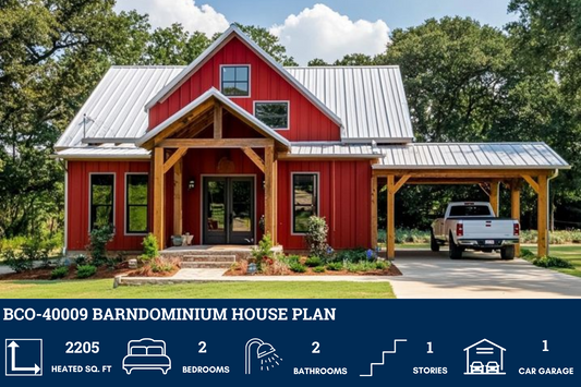 BCO-40009 Barndominium House Plan