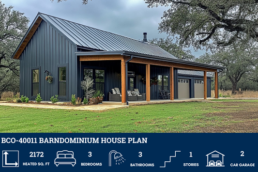 BCO-40011 Barndominium House Plan