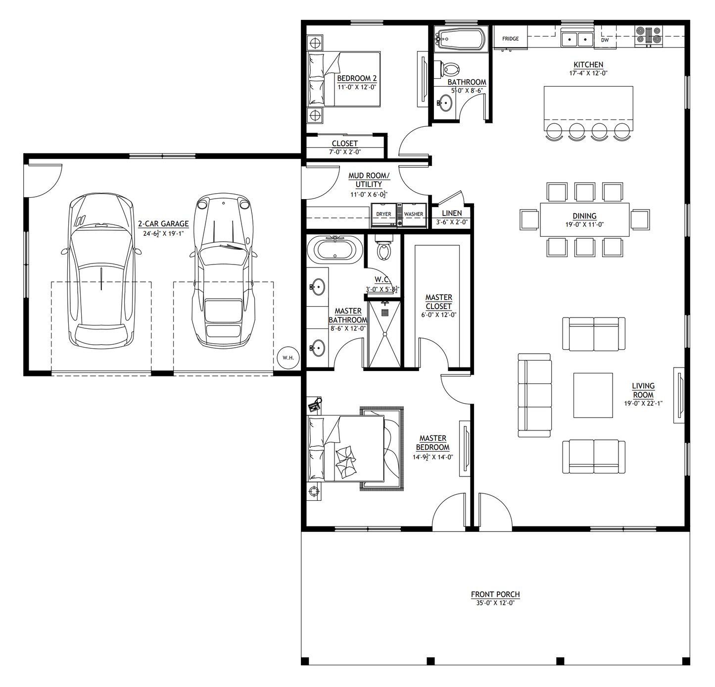 BCO-40014 Ridgeway Barndominium House Plan