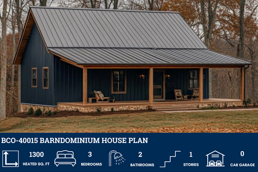 BCO-40015 Barndominium House Plan