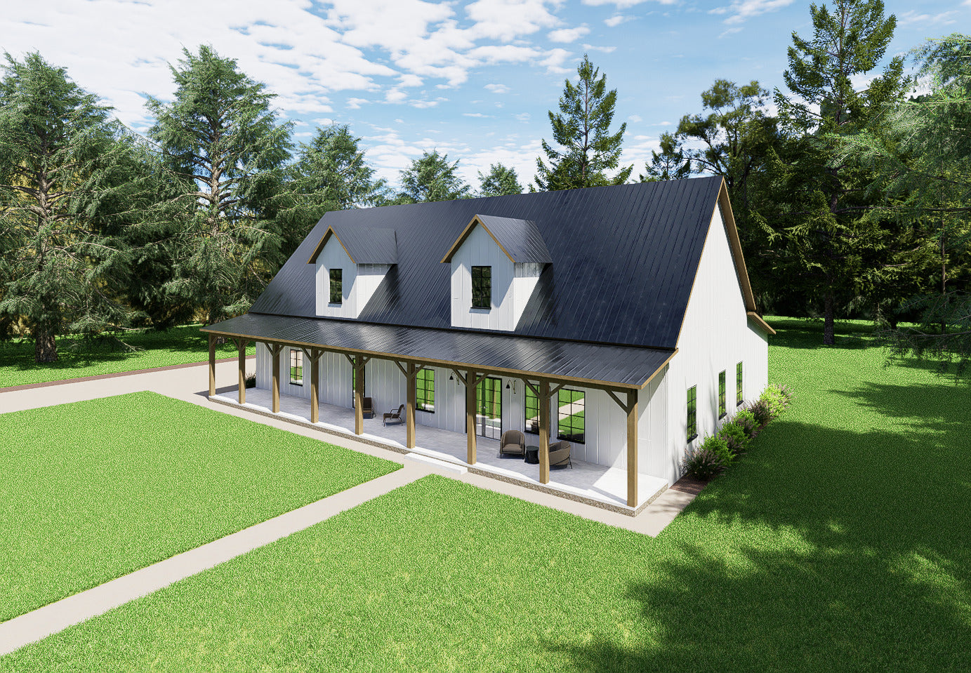BCO-40020-M Marvin Barndominium House Plan
