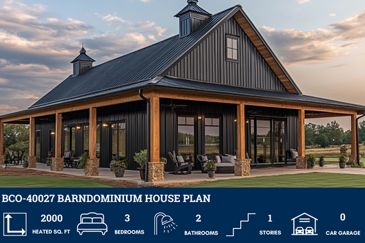 BCO-40027 Barndominium House Plan
