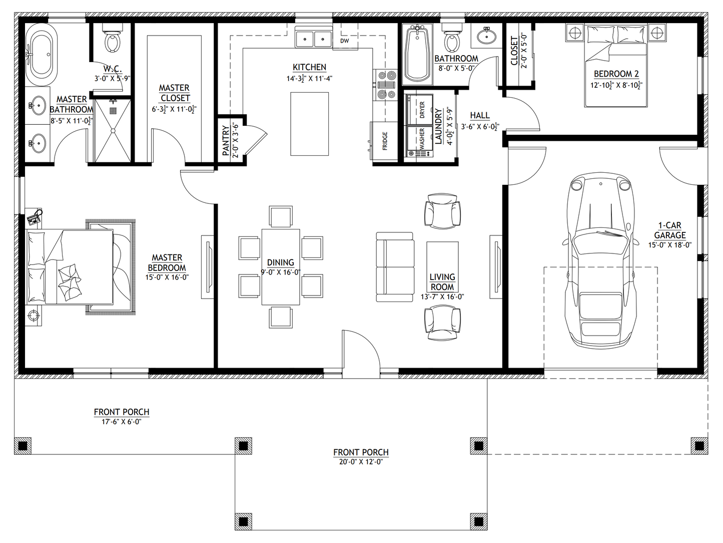 BCO-40029-S Shannon Barndominium House Plan
