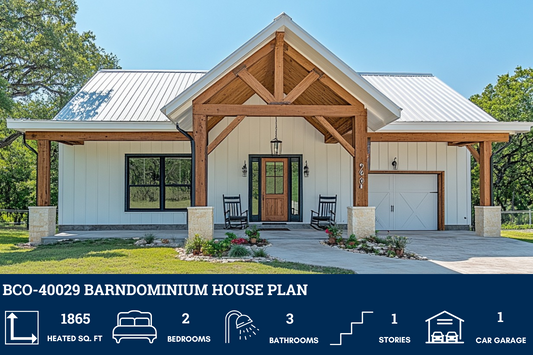 BCO-40029 Barndominium House Plan
