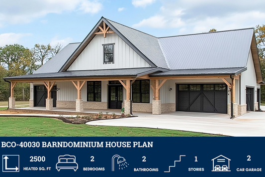 BCO-40030 Barndominium House Plan