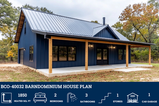 BCO-40032 Barndominium House Plan