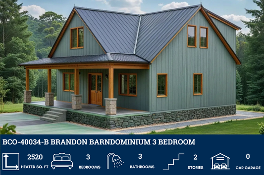 BCO-40034-B Brandon Barndominium House Plan