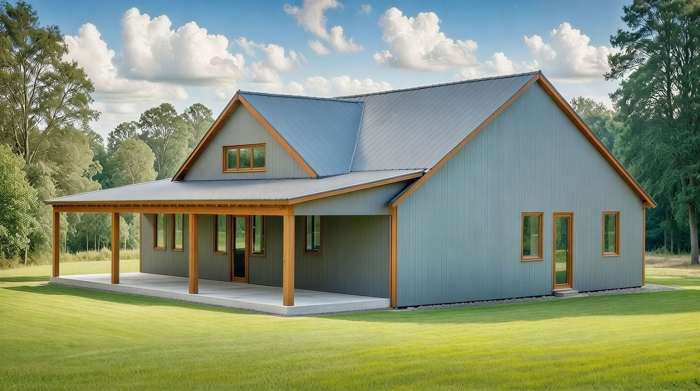 BCO-40041-C Castle Barndominium House Plan