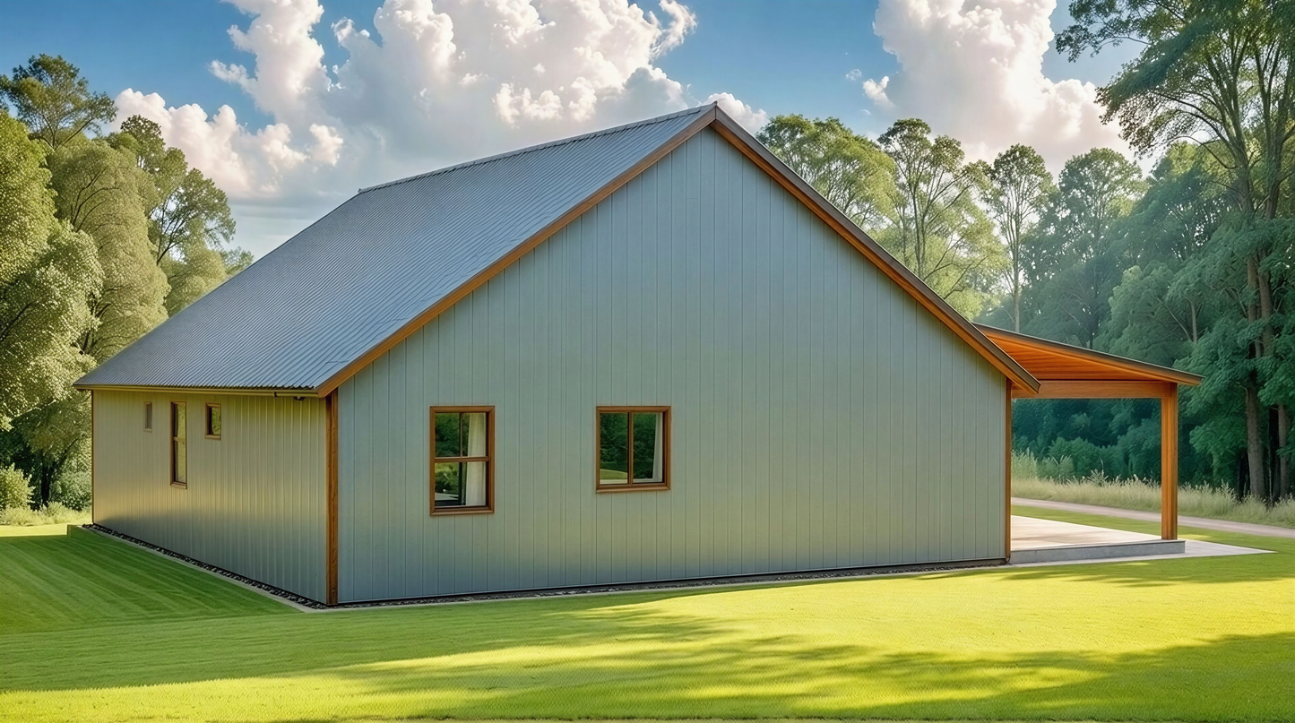 BCO-40041-C Castle Barndominium House Plan