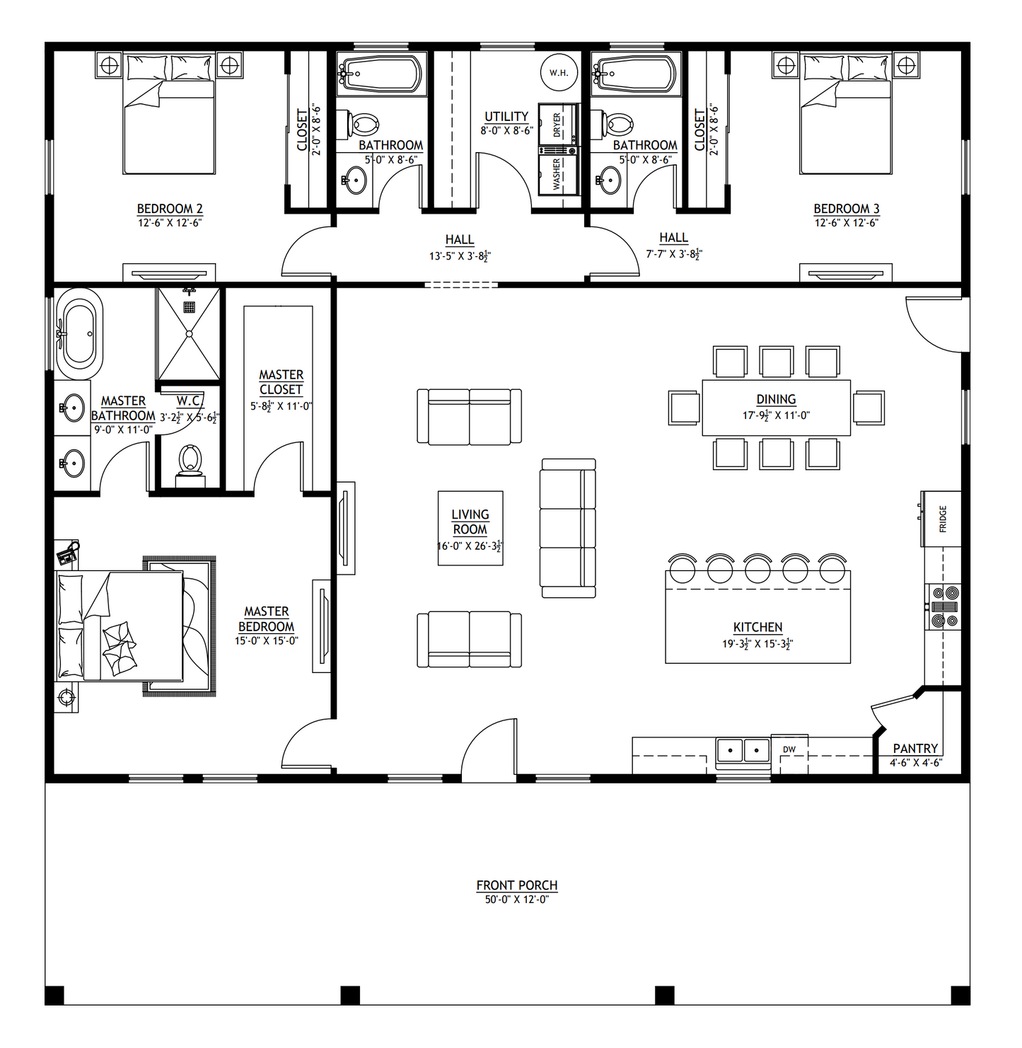 BCO-40041-C Castle Barndominium House Plan