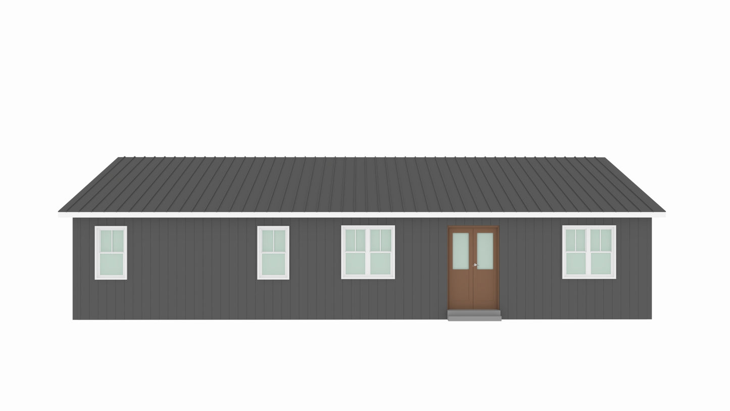 BCO-40042-C Chadwick Barndominium House Plan