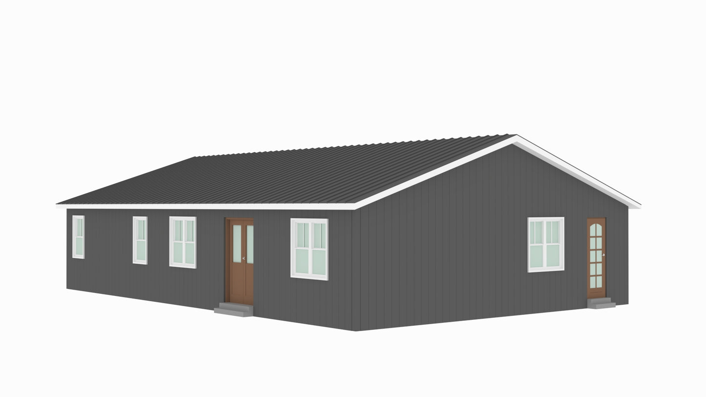 BCO-40042-C Chadwick Barndominium House Plan