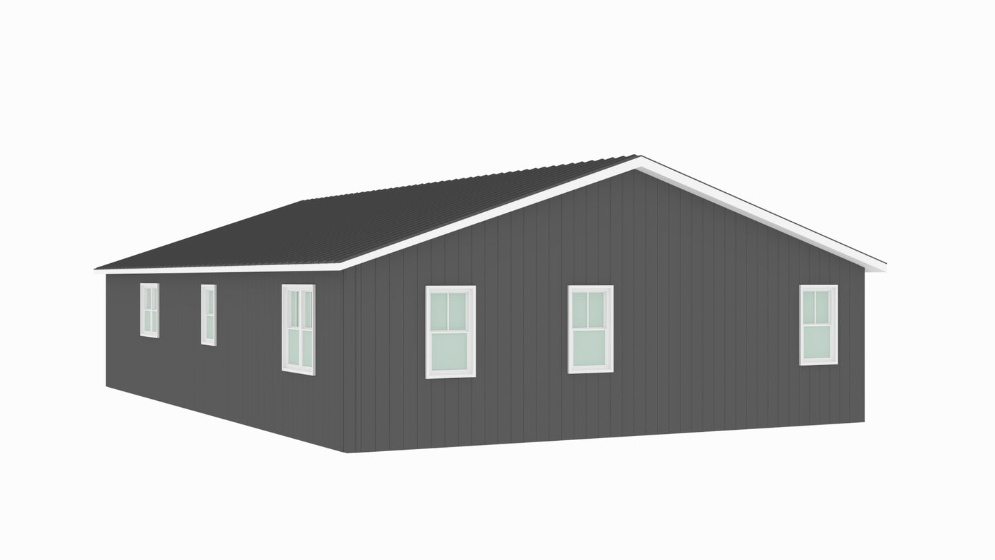 BCO-40042-C Chadwick Barndominium House Plan