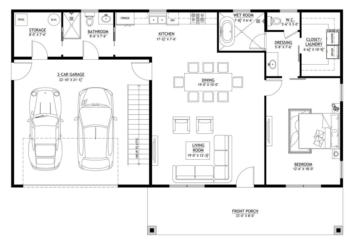 BCO-40043 Harris Barndominium House Plan