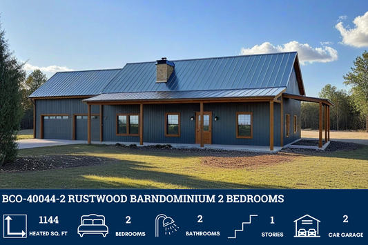 BCO-40044-2 Rustwood Barndominium House Plan