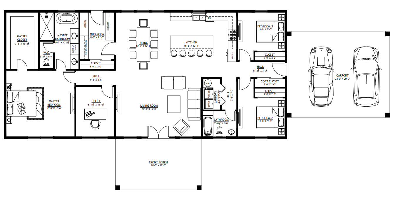 BCO-40046- W Wilson Barndominium House Plan