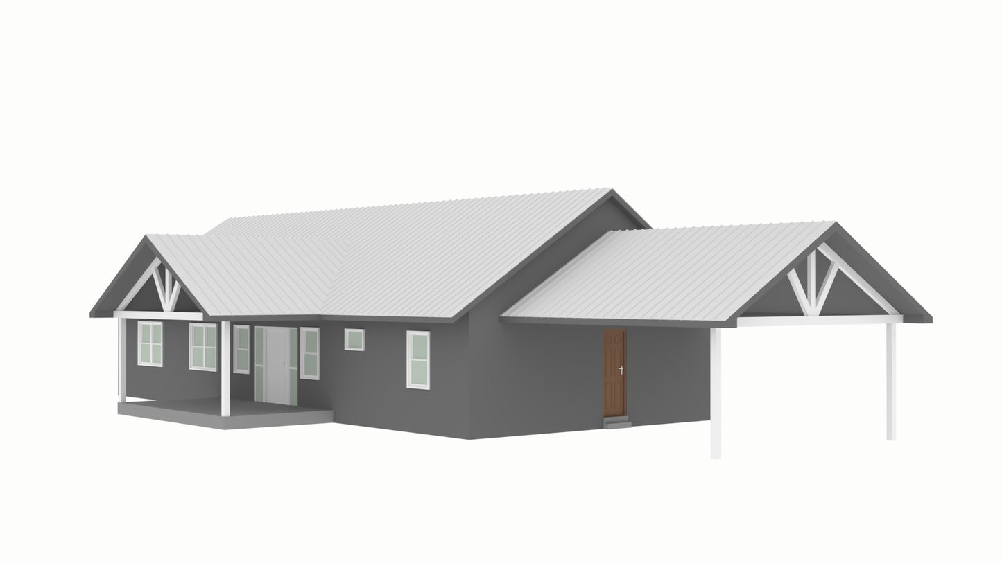BCO-40046- W Wilson Barndominium House Plan
