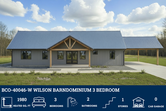 BCO-40046- W Wilson Barndominium House Plan