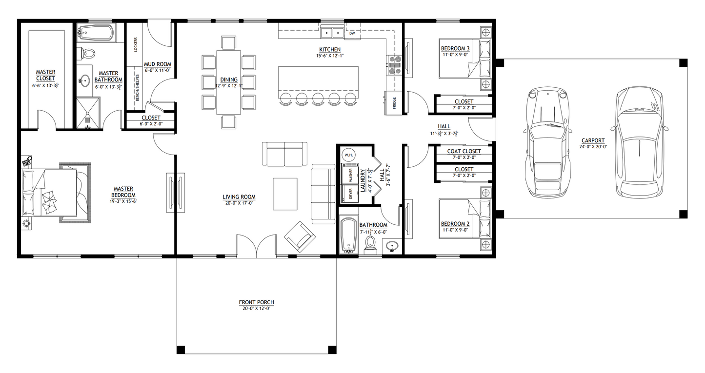 BCO-40046 Ray Barndominium House Plan